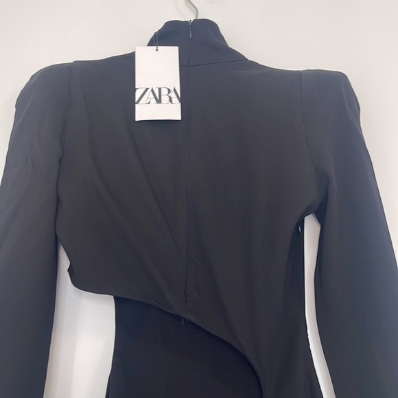 Zara Black Maxi Dress with Silver Accents - Picture 13 of 16